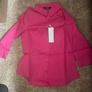 Pink button up